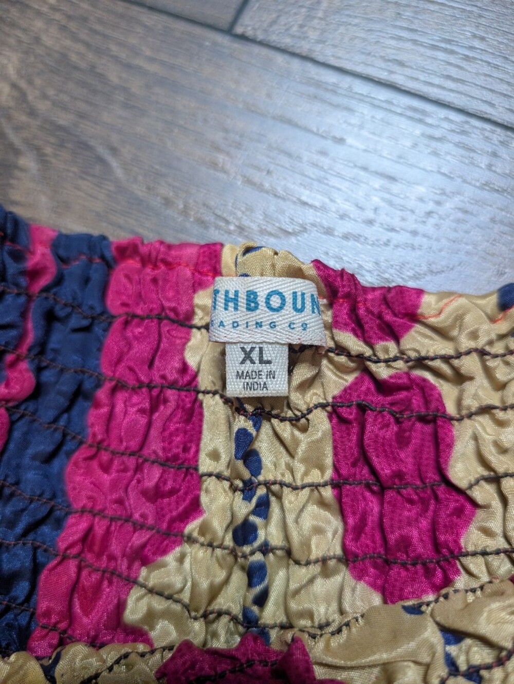 EARTHBOUND Pink, Yellow & Navy Patterned Harem Pants - Picture 4 of 6